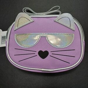 Stella & Max purple kitty cat crossbody bag